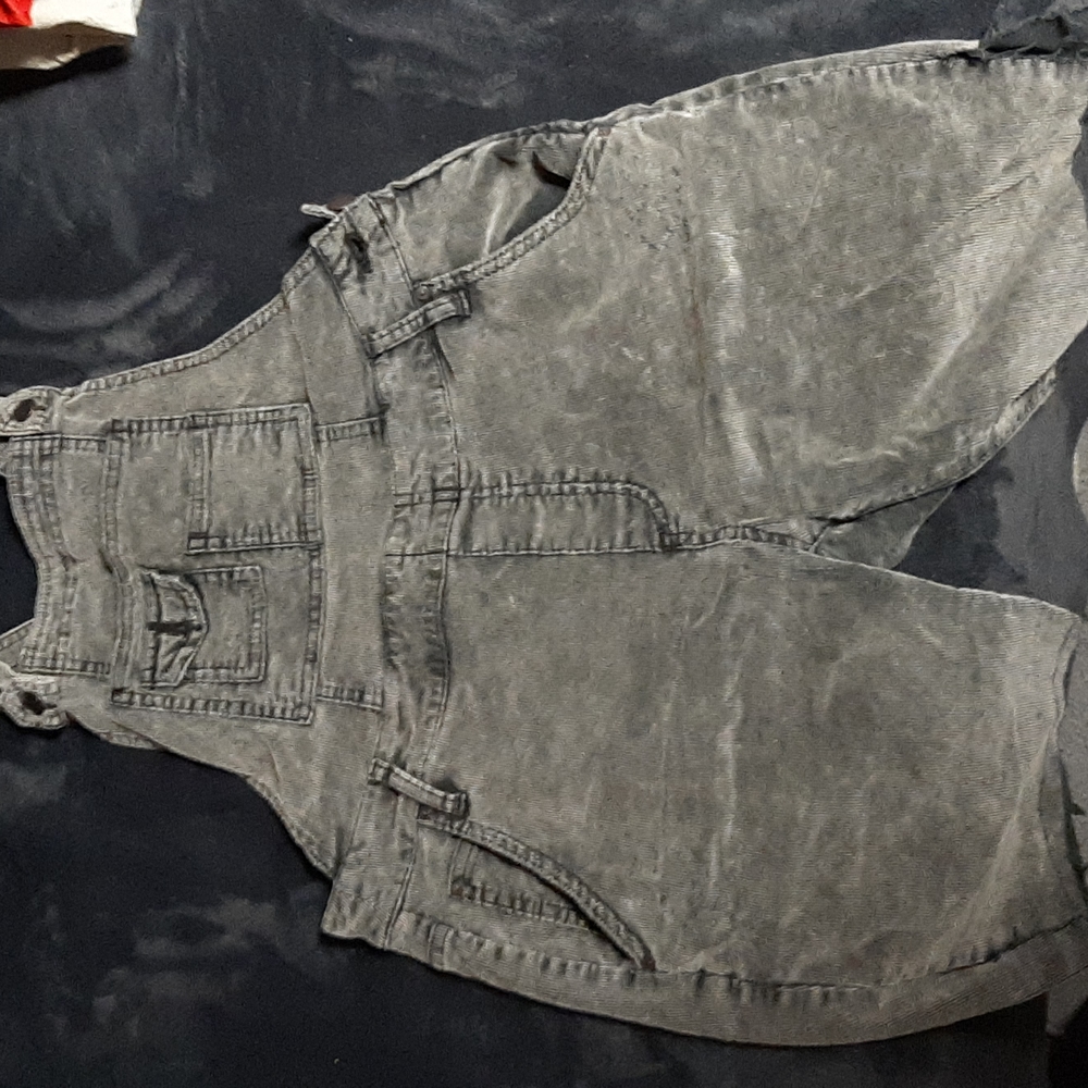 Free people corduroy overall cut offs